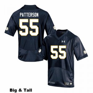 Notre Dame Fighting Irish Men's Jarrett Patterson #55 Navy Under Armour Authentic Stitched Big & Tall College NCAA Football Jersey LIO4399CM